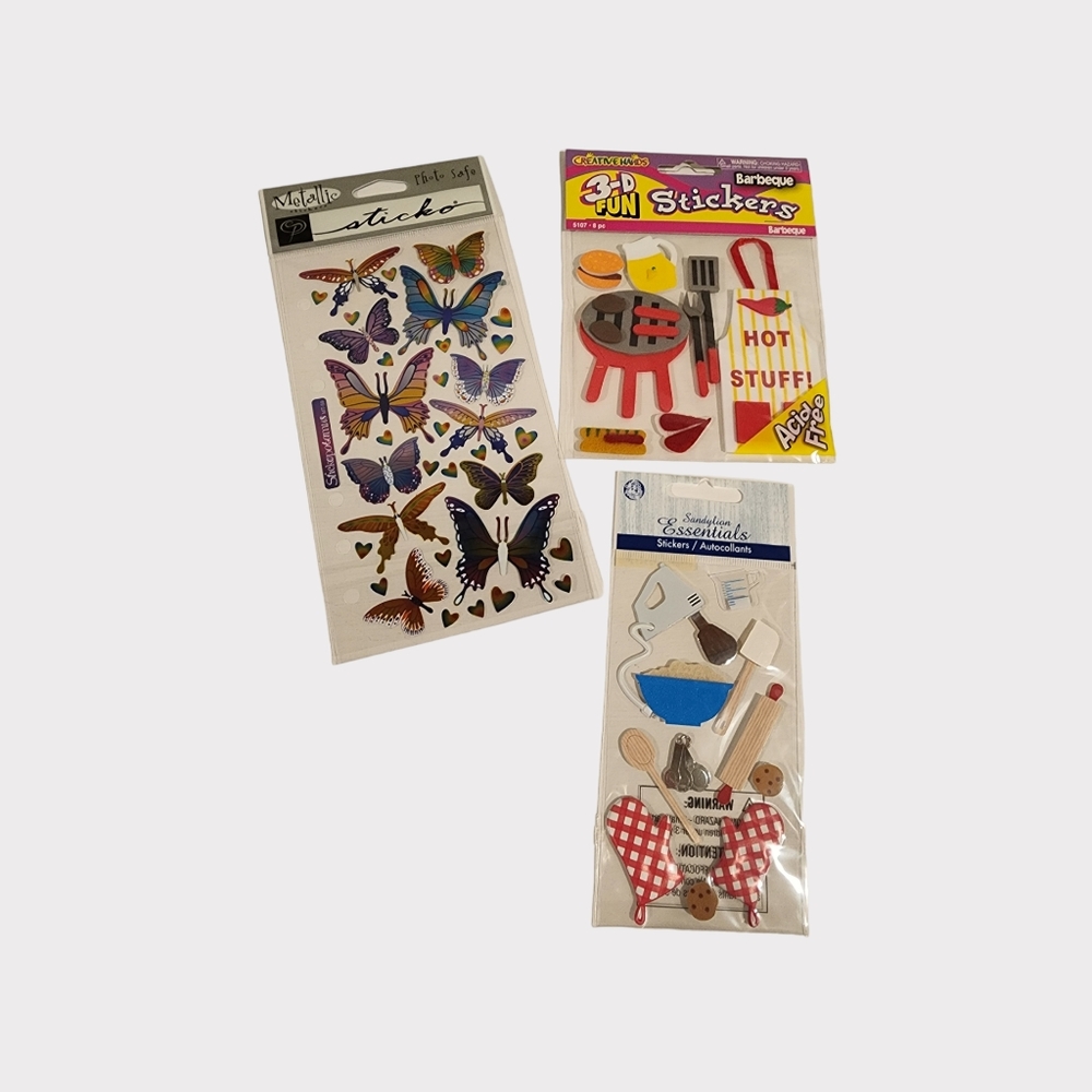 Lot of‎ cookout scrapbook stickers